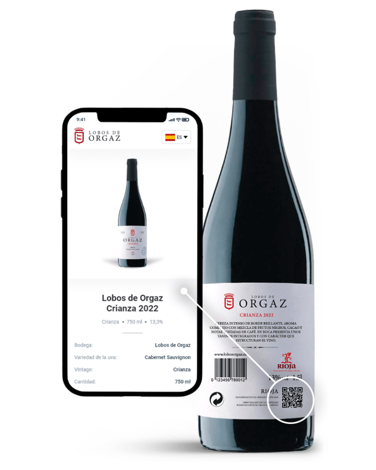 Etiqueta digital vino - Cumple con la normativa Europea del etiquetado del vino